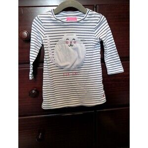 Joules Cat Shirt Dress 9-12 M